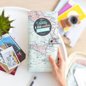 Portadocumentos de viaje: Vamos a dar vueltas al mundo