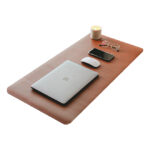 Mouse Pad Protector Antideslizante 80x40 Cm | Café Claro