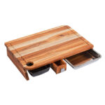 Tabla con 3 Compartimentos | Teca