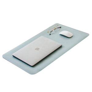 Mouse Pad Protector Reversible 60x35 Cm | Azul Claro y Gris Claro