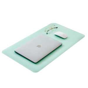 Mouse Pad Protector Reversible 60x35 Cm | Menta y Turquesa
