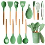 Set 13 Utensilios de Silicona | Bambú