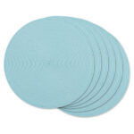 Set de 6 Individuales Redondos 38 Cm | Celeste