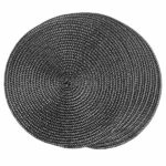 Set de 6 Individuales Redondos 38 Cm | Gris